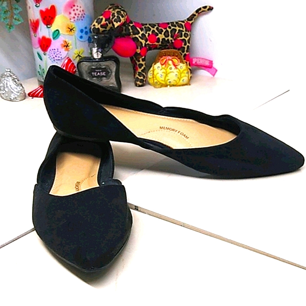 🔴 Time & Tru Comfy Suede Like Flats